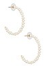 view 1 of 3 Freshwater Pearl Hoops in Pearl
