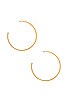 view 2 of 2 Oversized Skinny Hoops in Gold