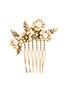 view 2 of 2 Mila Flower Comb in Antique Gold