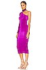 view 3 of 4 Soiree 90's Sleeved Gown in Grape