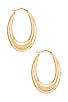 view 2 of 3 Leah Hoops in Gold