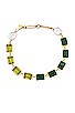 view 1 of 3 Vert Collar Necklace in Green
