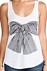 Bessy Stripe Bow Tank, view 4 of 4, click to view large image.