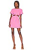 view 1 of 3 Devan Twist Tee Dress in Neon Pink
