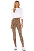 Leopard Zipper Legging, view 4, click to view large image.