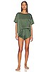 view 1 of 3 Washable Silk Tee Set in Drowsy Olive