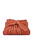 view 1 of 5 Rochelle Clutch in Terracotta Shantung