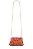 view 5 of 5 Rochelle Clutch in Terracotta Shantung