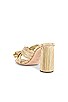 view 3 of 5 Penny High Heel Pleated Knot Slide in Gold