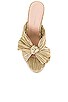 view 4 of 5 Penny High Heel Pleated Knot Slide in Gold