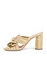 view 5 of 5 Penny High Heel Pleated Knot Slide in Gold