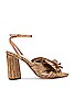 view 1 of 5 Camellia Knot Heeled Sandal in Dark Rose Gold