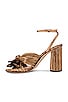 view 5 of 5 Camellia Knot Heeled Sandal in Dark Rose Gold