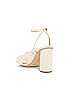 Camelia Vegan Knot Mule With Ankle Strap, view 3, click to view large image.