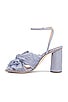 view 5 of 5 Camellia Pleated Knot Sandal in Blue
