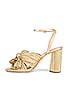 Camellia Pleated Knot Sandal, view 5 of 5, click to view large image.