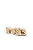 view 2 of 5 Emilia Pleated Knot Mule in Gold