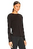 Bari Twist Back Long Sleeve Top, view 3, click to view large image.