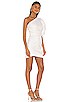 view 2 of 4 Supper Cotton One Shoulder Mini Dress in Off White