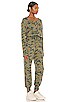 view 2 of 3 Long Sleeve Henley Jumpsuit in Camo