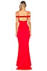 view 3 of 3 Cece Gown in Red Rose