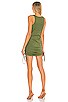 view 3 of 3 JULIET 미니 원피스 in Marled Olive Green