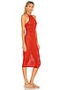 view 2 of 3 Rae Halter Dress in Crimson