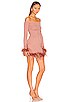 view 2 of 3 Ellerie Feather Knit Mini Dress in Mauve