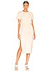 Easy Ruched Midi Dress, view 1 of 3, click to view large image.
