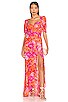 view 1 of 3 Morgan Dress in Chai Floral Print