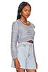 view 2 of 4 Galina Cropped Pullover in Steel Blue