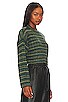 view 2 of 4 Lovers + Friends Baines Cropped Sweater in Green Spacedye