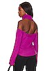 view 1 of 4 Turin Backless Turtleneck Pullover in Bright Purple
