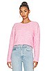 view 1 of 4 Mandy Shaggy Cropped Sweater in Baby Pink