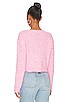 view 3 of 4 Mandy Shaggy Cropped Sweater in Baby Pink