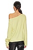 view 3 of 4 Alayah Off Shoulder Sweater in Lime Green