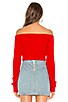view 3 of 4 Bells Crop Sweater in Red