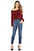 view 4 of 4 Scarlett Chenille Sweater in Burgundy
