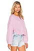 view 2 of 4 Oversized Henley Pullover in Ballerina Pink
