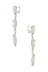 view 2 of 2 Zolia Earring in Clear Silver