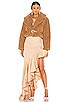 view 4 of 5 Alexandria Faux Fur Jacket in Nude