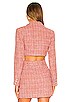 view 3 of 4 Amira Cropped Blazer in Pink Multi