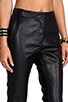 view 5 of 6 Wilson Vegan Leather Trouser in Black