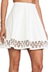 view 5 of 7 x Monica Rose Charlie Vegan Leather Skirt in White
