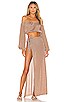 view 4 of 4 FALDA TIPO CAPA SUPERIOR NAYELLI in Gold