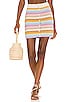 view 1 of 4 Lisette Crochet Mini Skirt in Horizon Stripe