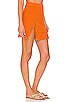 view 2 of 4 Devitta Mini Skirt w/ Fringe in Tangerine