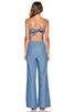 view 3 of 4 Gardenia Jumpsuit in Reef Chambray