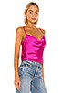 view 2 of 4 Rhode Cropped Cami Top in Magenta Pink