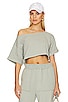 Cropped Off Shoulder Top, view 1 of 4, click to view large image.